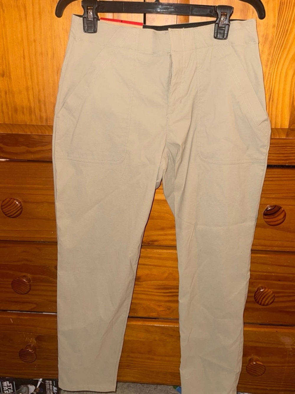 Women Casual Stretch Chino Pants - Beige